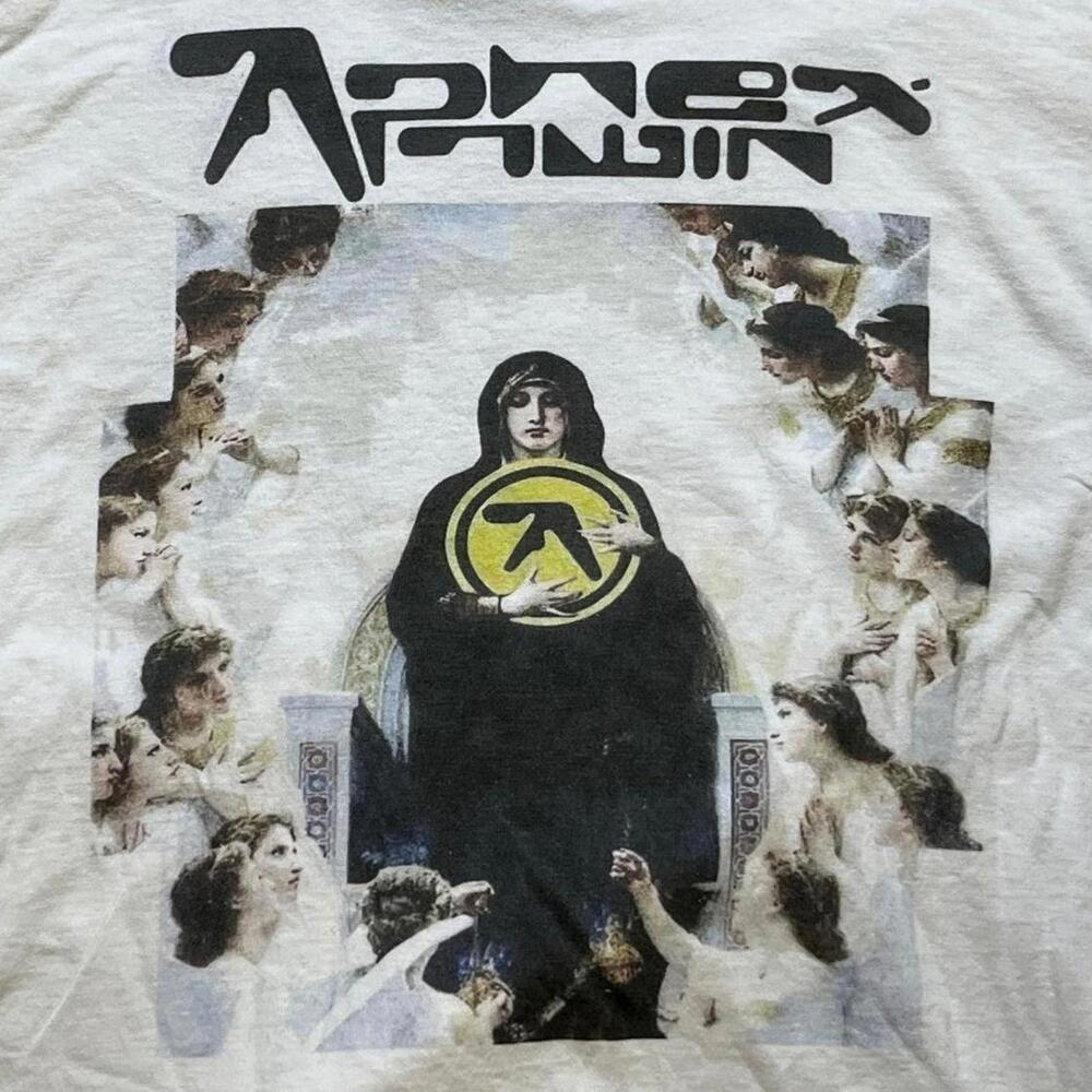 Aphex Twin Band T-shirt Aphex Twin Graphic White Unisex T shirt S-5XL KH13853 Unisex T-Shirt S