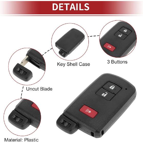 ACROPIX HYQ14FBA 314.3MHz Keyless Entry Remote Key Fob for Toyota Highlander 2017-2019 for Toyota Tacoma 2015-2019 8A Replacement Car Key