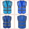 Reflective Multi-Pocket Cold-Proof Vest for Construction, Landscaping, Sanitation, Traffic, Ride-Hailing, and Riding