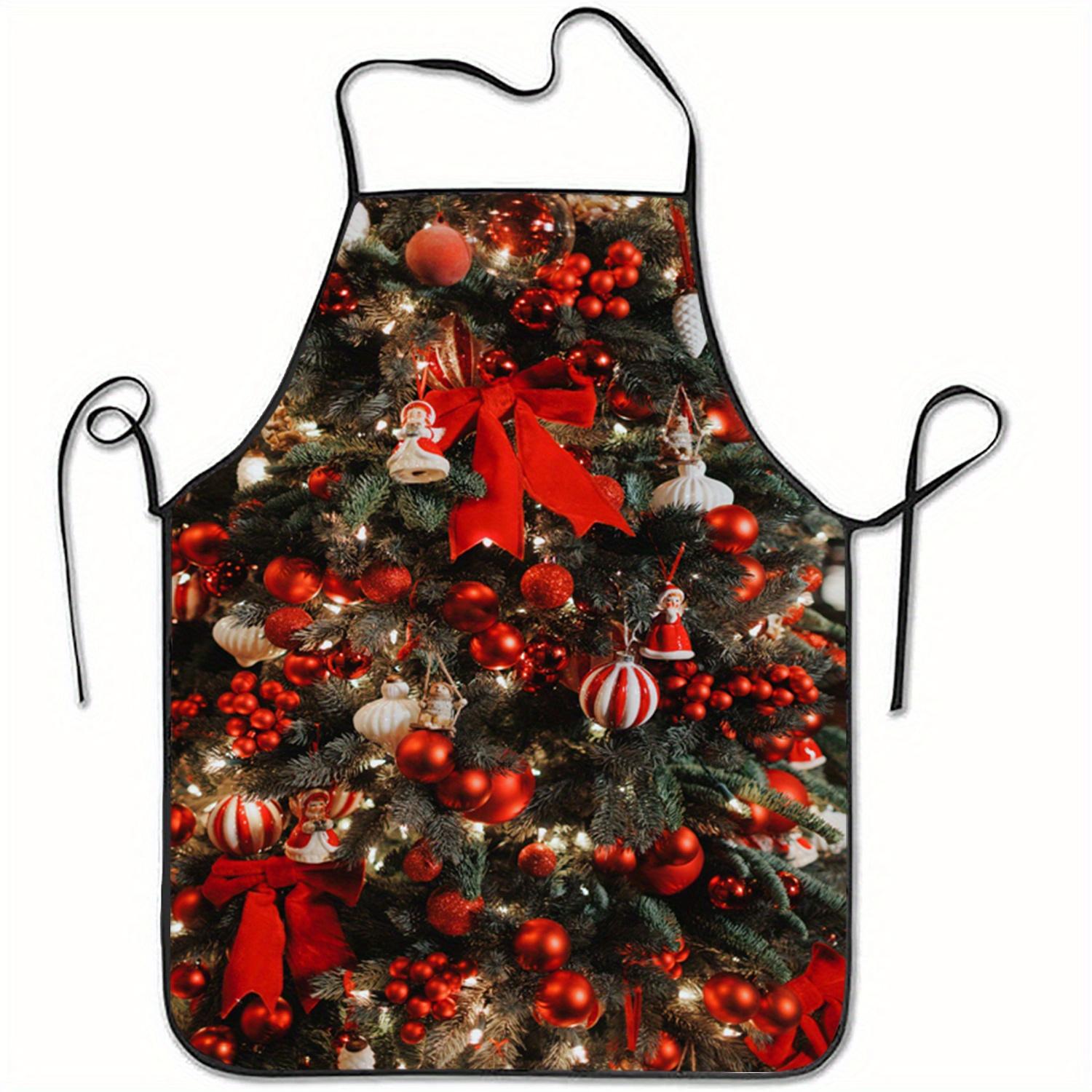 

Multisize Christmas Apron with Festive Tree Design -Ideal for Holiday Decor. High-Quality Fabric Ensures Comfort and Durability. 38X47cm