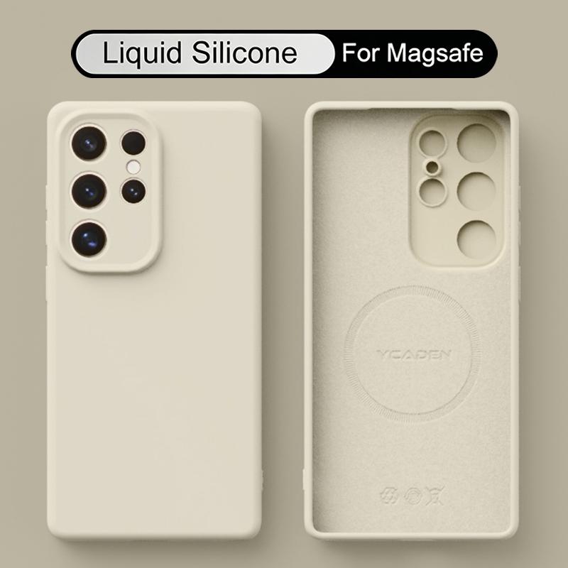 S26 Ultra Case Magnetic Liquid Silicone Soft Phone Cover Cases For Samsung S25 Ultra S26 S24 S23 S22 Plus A56 A55 A54 A16 5G
