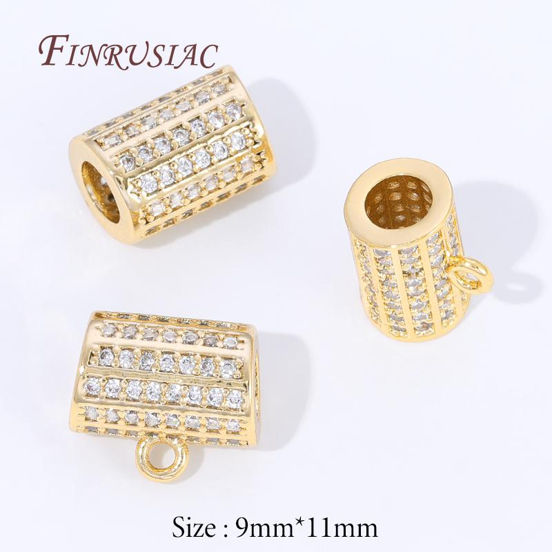 2 Pcs 18K Gold Plated Bails For Pendants,Bale Pendant Holder For Jewelry Accessories,Bead Separator,Jewelry Bail,Necklace Bails