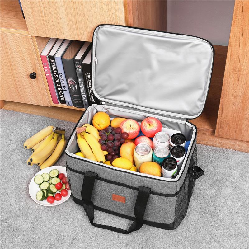 33L Thickened Oxford Cloth Leakproof Insulated Cooler Bags Box For Women Men Outdoor Large Tote Picnic Bags