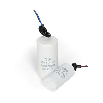 Cbb60 Motor Starting Capacitor Ac450V 3/4/5/6/8/9/10/12/14/15/16/18/20/25/30/40/45/50/60/70/80Uf For Washing Machine