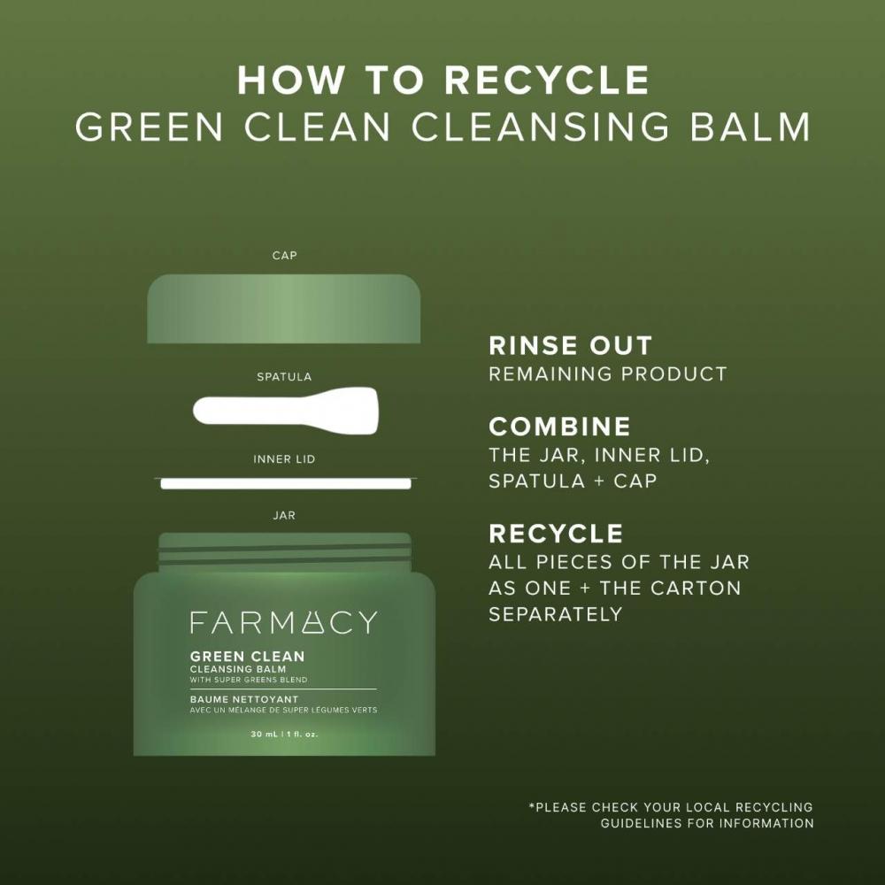 Farmacy Green Clean Make-upentfernender Reinigungsbalsam 3,4 Unzen 100 ml Original