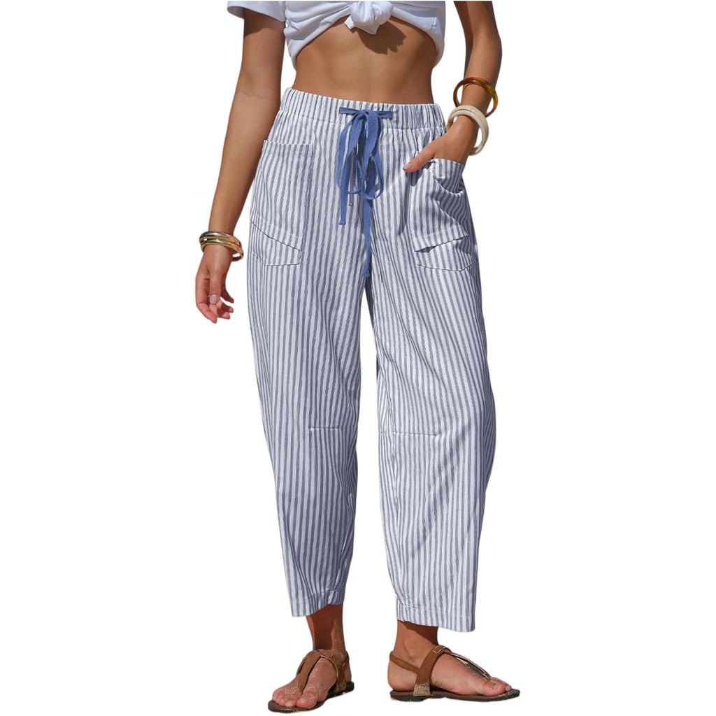 Pantaloni dritti da donna Pantaloni casual alla moda Pantaloni Harlan a nove punti