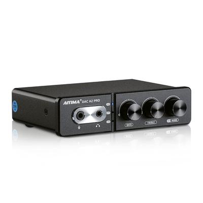 AIYIMA HUB Game Decoder DAC Headphone Amplifier Microphone Compatible Mini HiFi Stereo Digital USB DAC Amplifier DAC-A2PRO ESS9018K2M+JRC5532D+CM6542