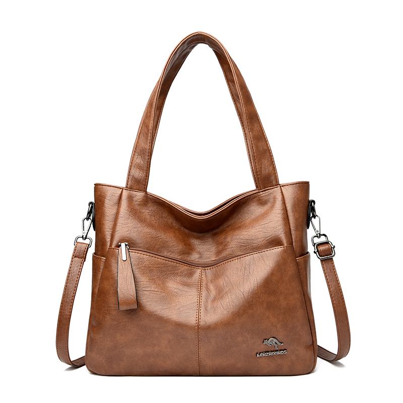 

Soft Leather Shoulder Bag for Women Large Totes Feminine Crossbody Bag High-quality Luxury Bag