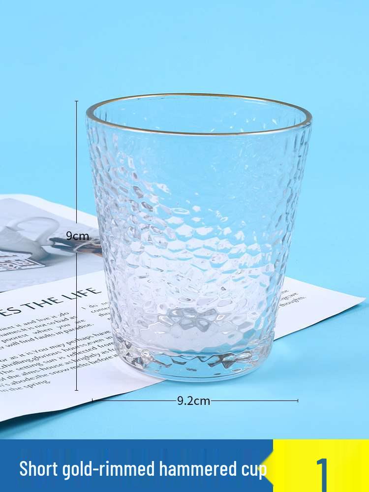 Goldrand strukturierte Glasbecher DIY Kinder Bastel Malset