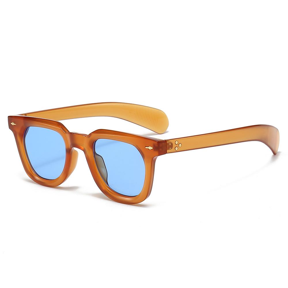 Quadratische Retro-Sonnenbrille für Damen, Unisex-Outdoor-Sonnenbrille, luxuriöse polarisierte Sonnenbrille, modische quadratische Herren-Sonnenbrille, Retro-Sonnenbrille