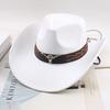 Western Cowboy Style Tibetan Fashion Top Hat Autumn/Winter New Collection Deer Skin Velvet Large Edge Riding Hat