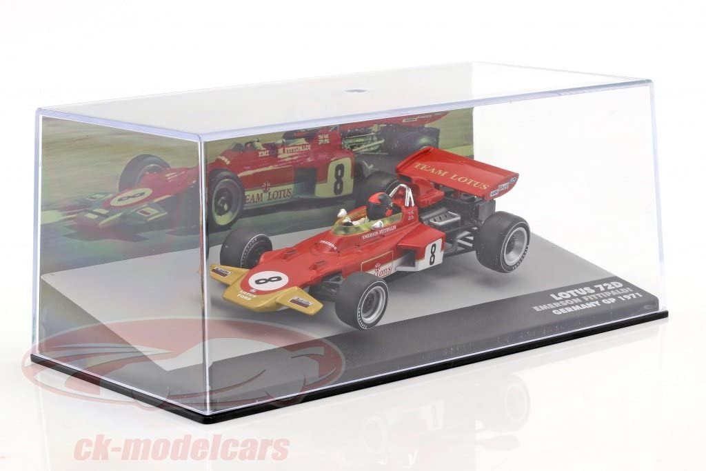 Scale F1 Diecast Car Lotus 72D Ford Emerson Fittipaldi 1971 German Grand Prix 1/43 [Used]