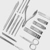 Stainless Steel Nail Clippers Set - Multifunctional Pedicure, Manicure, Exfoliation Tools