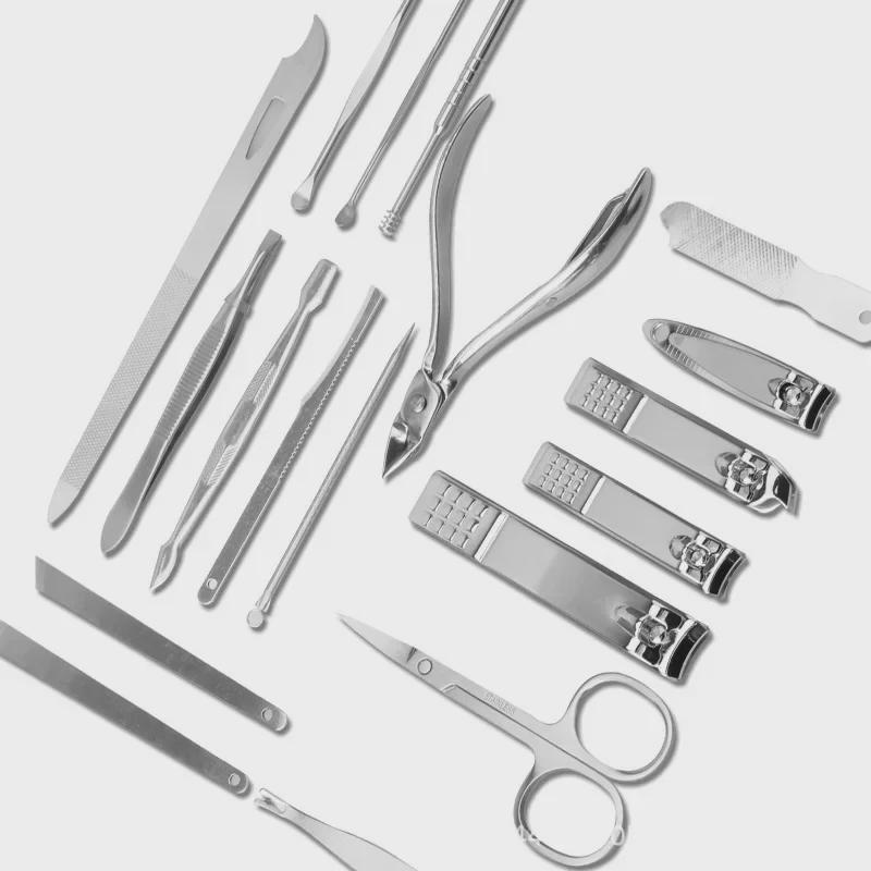 Nagelknipser-Set aus Edelstahl – Multifunktionale Pediküre-, Maniküre- und Peeling-Werkzeuge