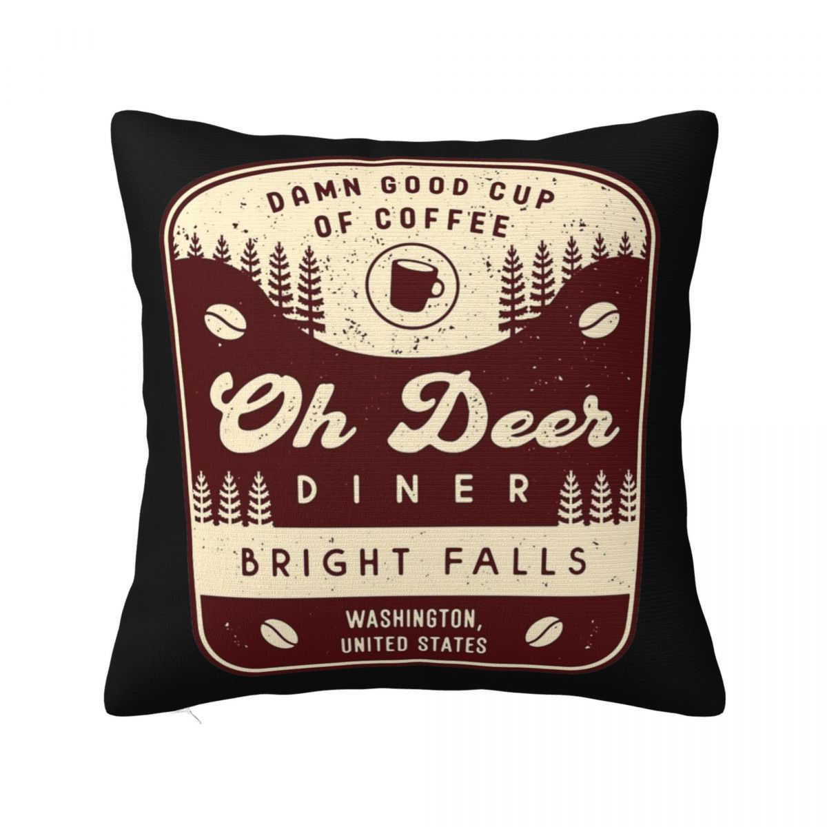 

Олень Дайнер Эмблема Алан Уэйк Наволочка Принт Наволочка Декорации Игра Аниме Наволочка Чехол для подушки Дом На молнии 40*40см 30x30cm 12x12in