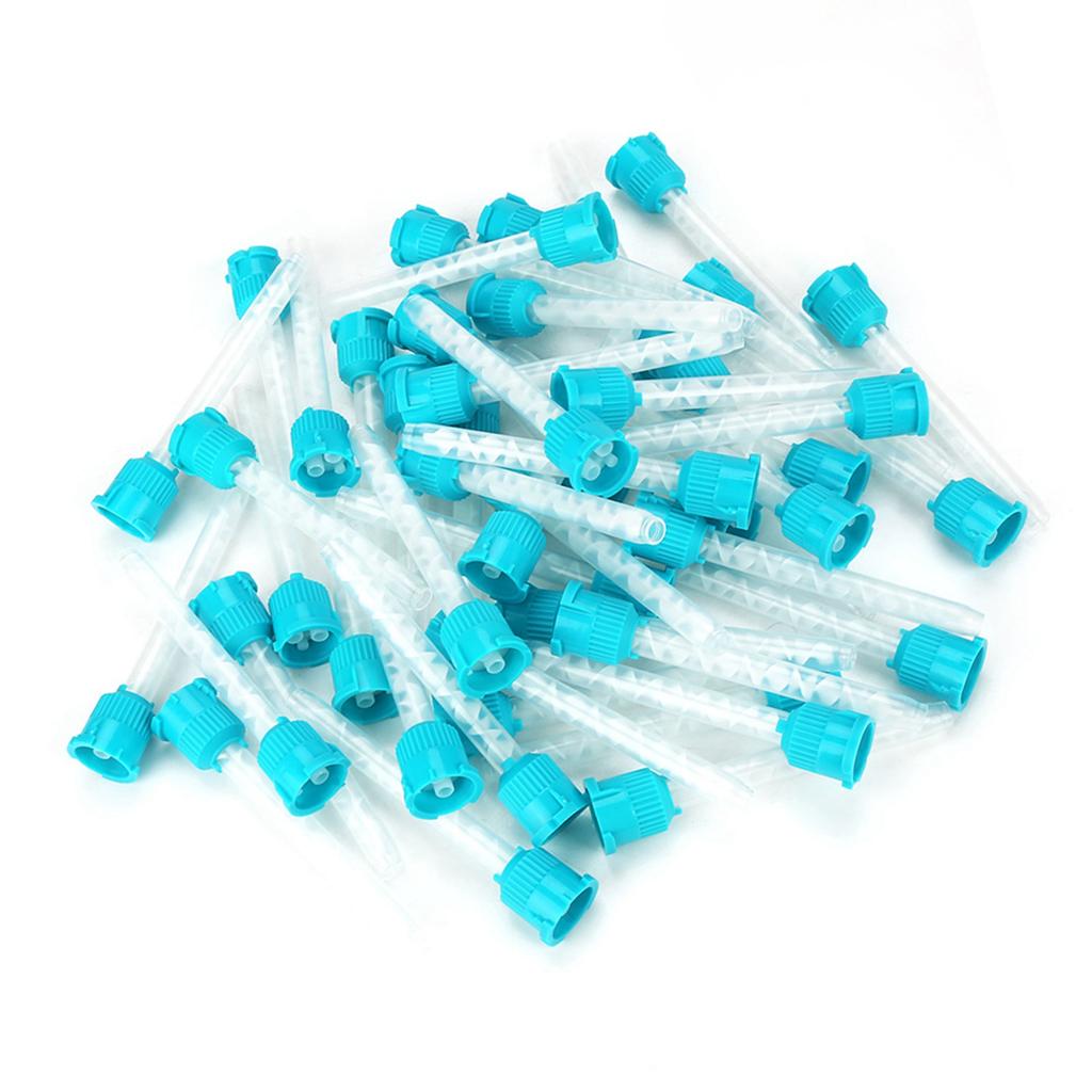 50 STÜCKE Einweg Dental Intraorale Mischkanülen Silikonkautschuk Mix Propotion 1:1