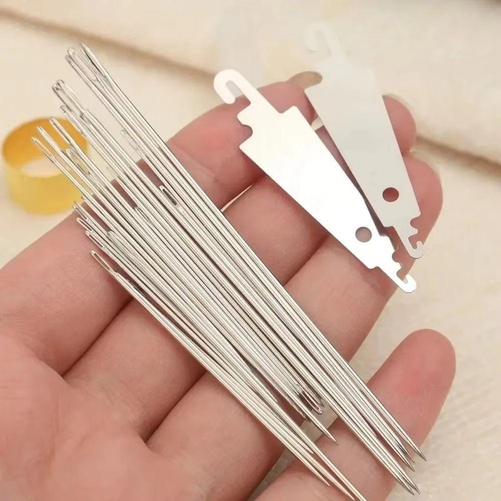 37PCS Large Eye Steel Sewing Needles Kit Portable Manual Sewing Tool Kit Sewing Tool Set DIY Lovers