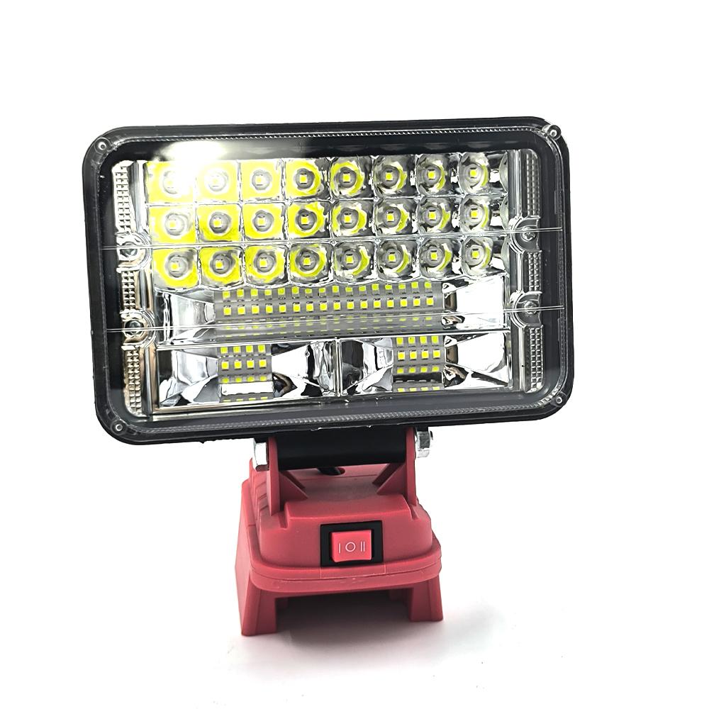 1/1/8 inch Cordless LED Flood Work Light for Milwaukee M18 Li-ion Battery  Double USB 1 Mode Camping Emergency Light