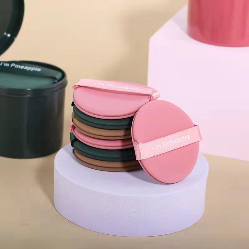 7Pcs/Box Strawberry Cosmetic Puff Set Double Side Women Soft Makeup Sponge Beauty Make Up Powder Tools