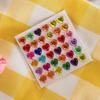 3D Faux Crystal Heart Sticker Self-Adhesive Easy To Apply Perfect for DIY Scrapbooking Journaling Supply