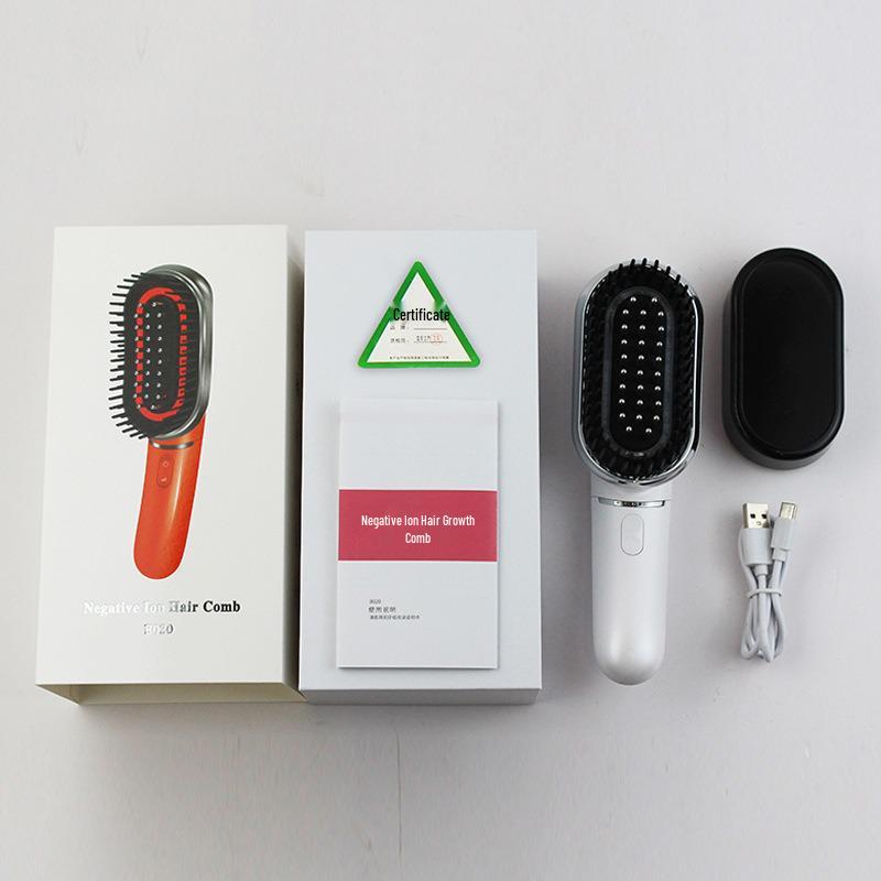 

Electric Scalp Massage Comb with Microcurrent, Ionic Vibration, and Red/Blue Light for Hair Growth Comb B020