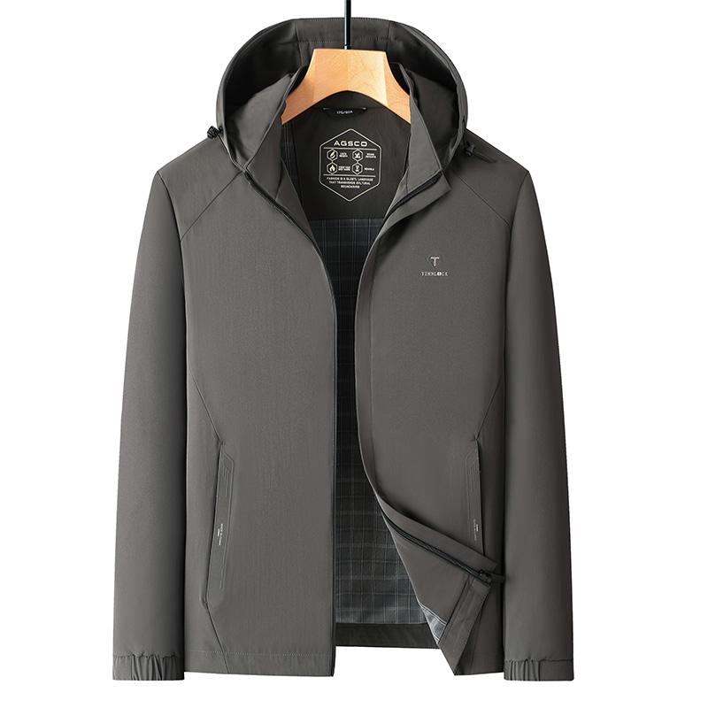 Men s Casual Jacket With Removable Hood 2XL