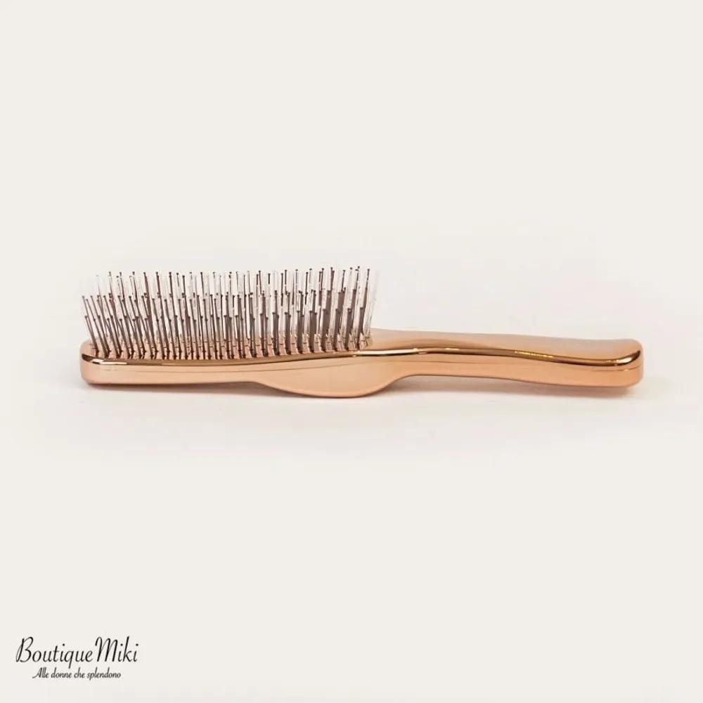 S HEART S Sculp Hair Brush World Model Long Pink Gold