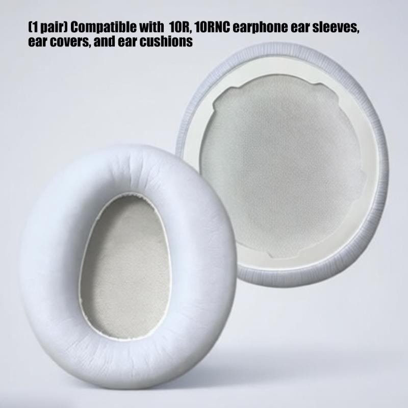 Ear Cushions Feature Protein Leather Soft Earpads Noise Isolation Ergonomic for MDR-10R 10RNC 10RBT Headphone