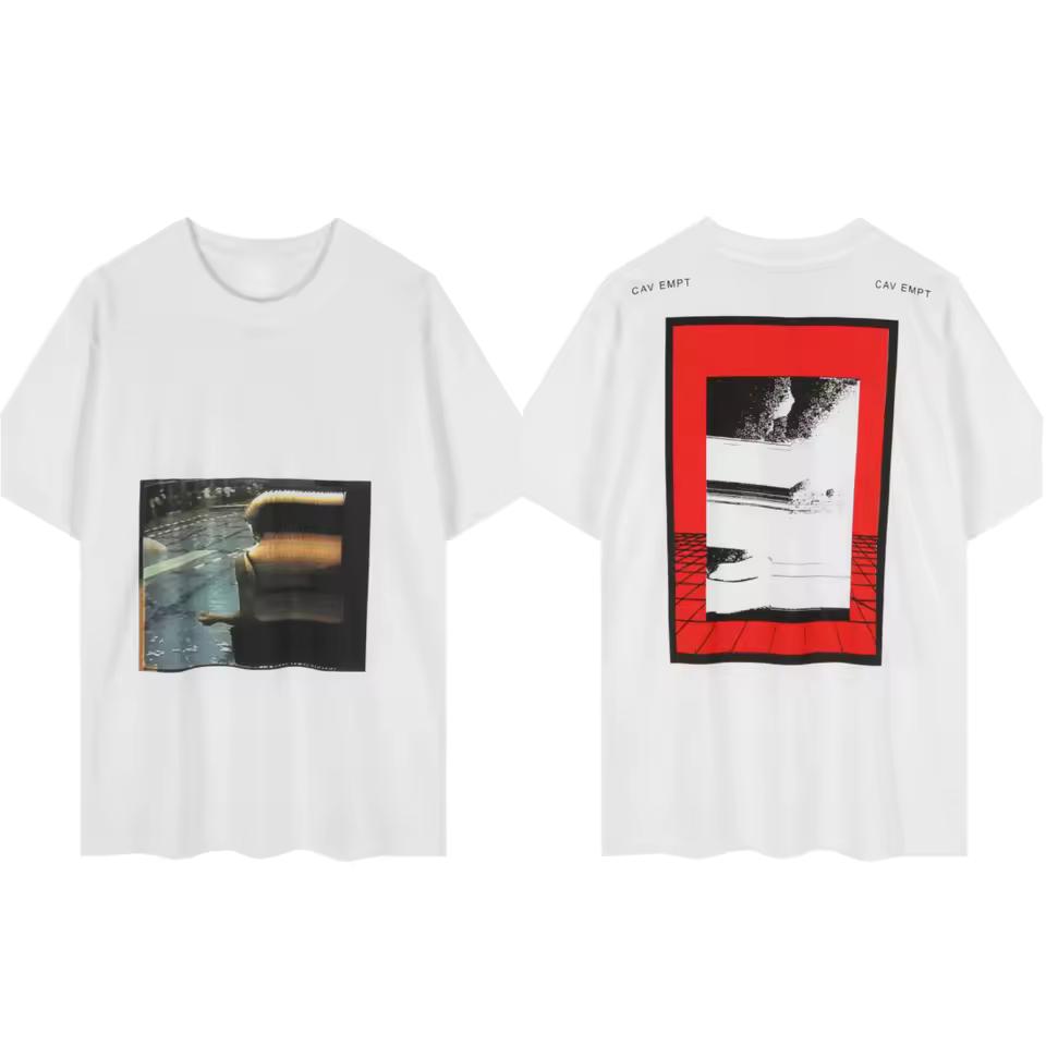 Summer LIFE CAVE 2026 MPT Daily Tide CE Cotton Short-Sleeve Retro Trendy Printed Loose Couple T-Shirt for Men and Women Summer