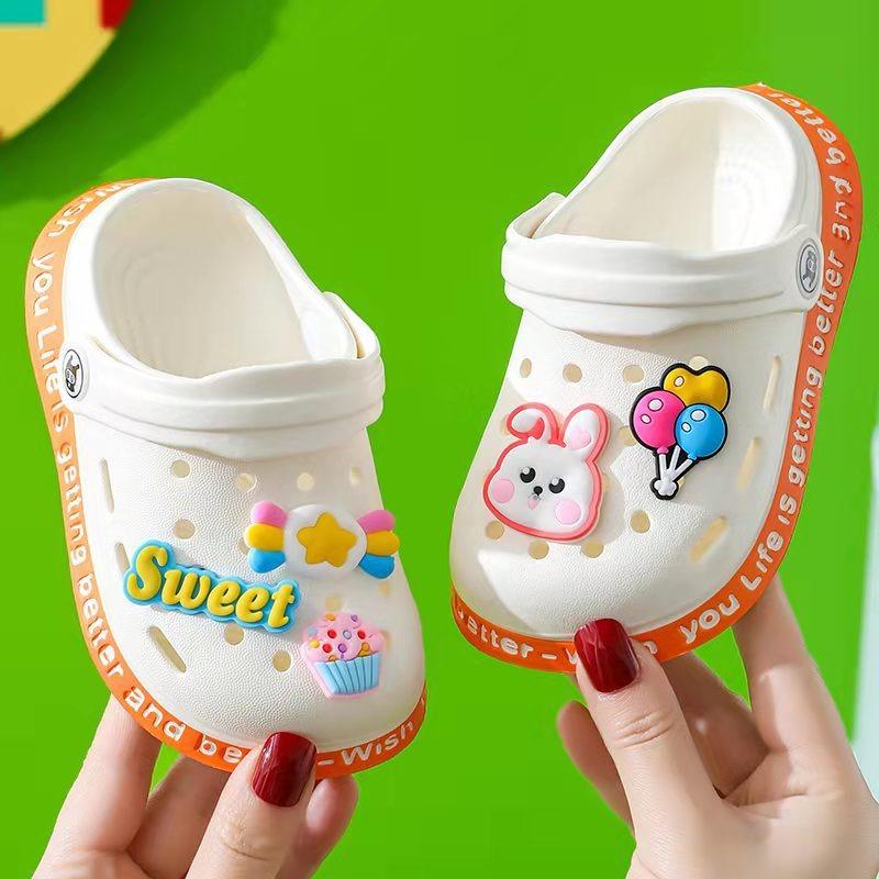 

Children s Summer Closed-Toe Hole Sandals/Slippers for 1-6 Years Old, Soft-Soled Anti-Slip Infant Toddler Sandals. 18 белый