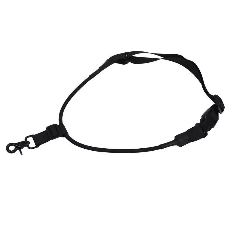 Adjustable Tactical Single-Point Elastic Sling with Buckle for Outdoor Combat and Training.