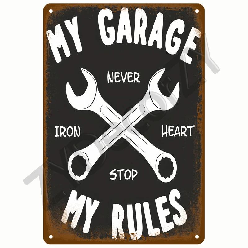 Vintage Metal Sign for Garage Gas Oil Spark Plug Tyre Service  Man Cave Club Bar Home Wall Decor Art Tin Sign Decorative Plaque