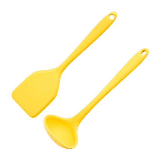 Yousheng Mini Silicone Spatula Soup Spoon Set for Non-Stick Cookware Heat-Resistant Kitchen Utensils with Hanging Loop Small Flexible Scraper for