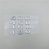 ABS For Mercedes-Benz BRABUS 400 450 460 480 500 550 560 580 600 650 700 800 850 880 900 Chrome Letters Number Trunk Emblem Logo