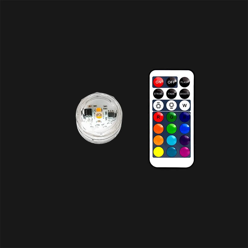 Knob-Control LED Submersible Candle Light: 40-Hour Colorful Aquarium Decor