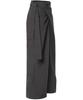 Peulleeoeob Layered Wrap Trousers (Fl-255_Charcoal)