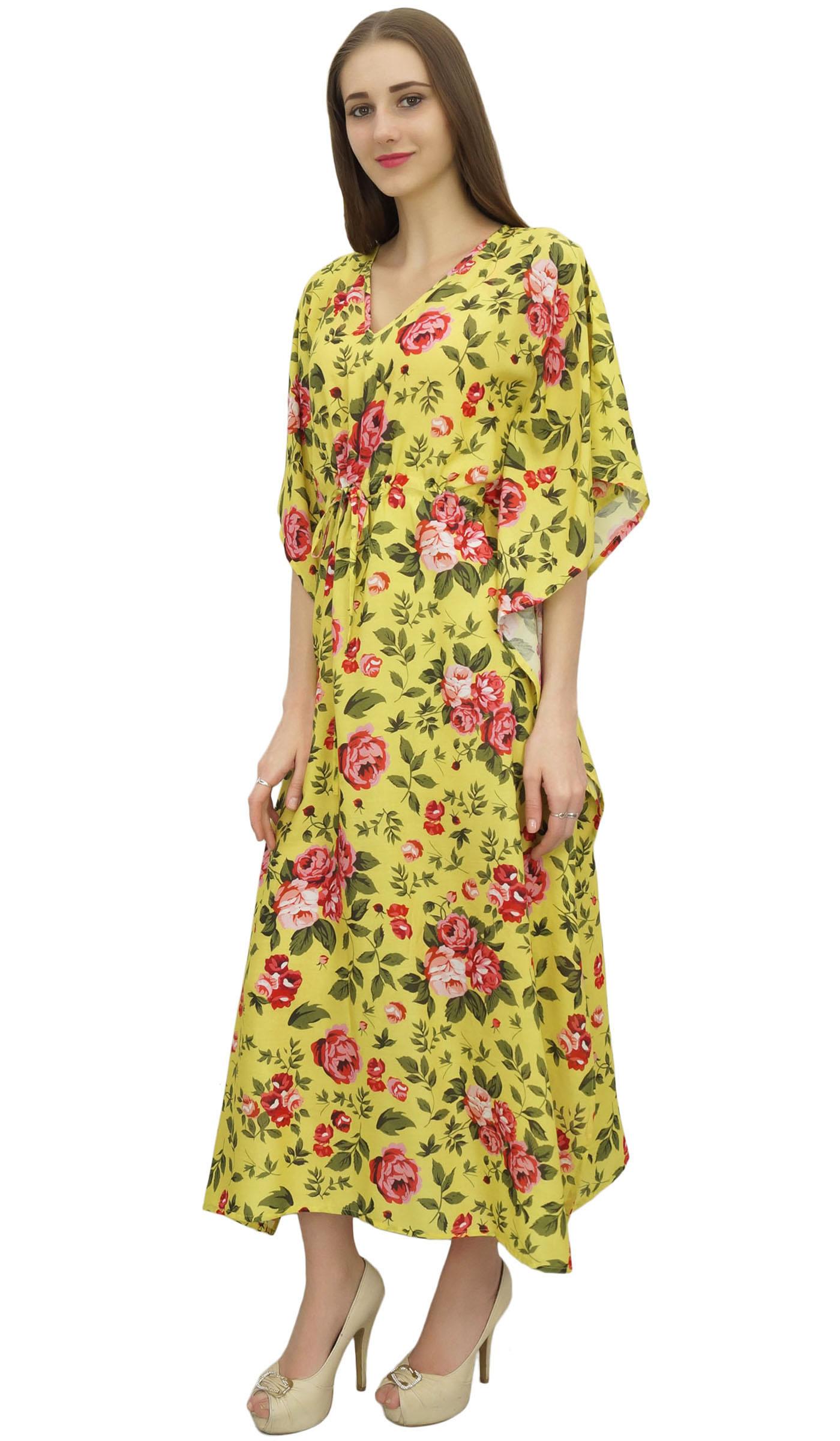 

Жіноче біле кімоно з квітковим принтом Bimba зі шнурком 8 жовтий