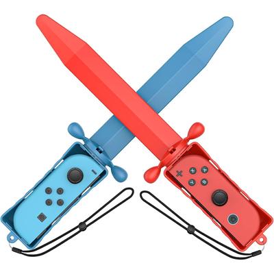 2Pack Sword Grip for Switch Sports:(swordplay)/The Legend of Zelda:Skyward Sword Game,For Nintendo Switch/Switch OLED with Adjustable Hand Wrist Strap