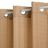 Voilage "Noa" motif rayures plissées tamisant 140 x 240 cm Atmosphera - Beige