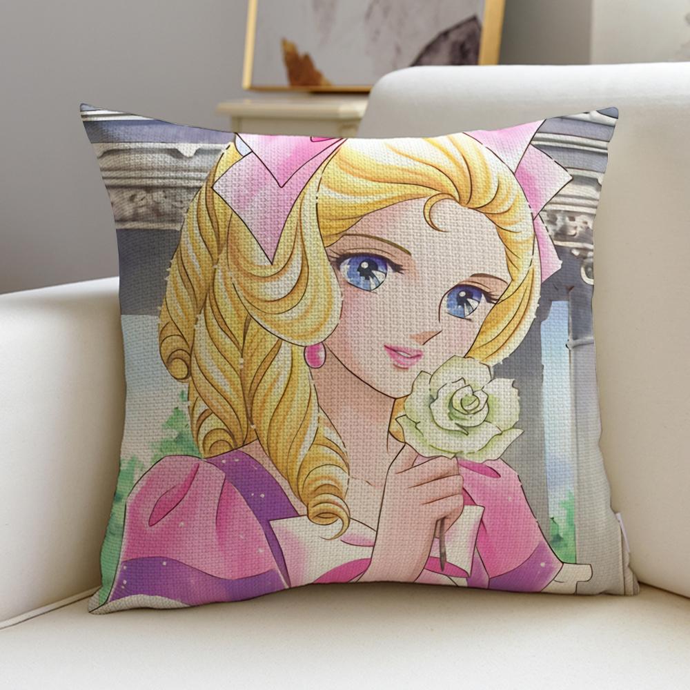 The RRose of VersaillesS Cushion Cover Breathable and skinfriendly linen pillowcase square removable and washable cushion