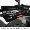 ZETA RACING XC Protector Black, compatible with the Armor Hand Guard Series, provides protection from mud, flying stones, and branches for Motocross,