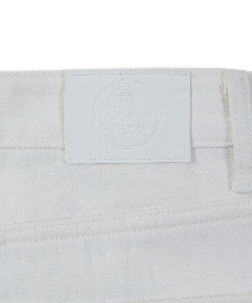 COTTON BELL Cotton Tapered Pants - White