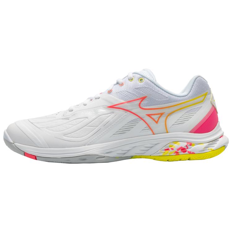 Wave Fang Mizuno 2 'White Pink Bolt Neon' 71GA231322