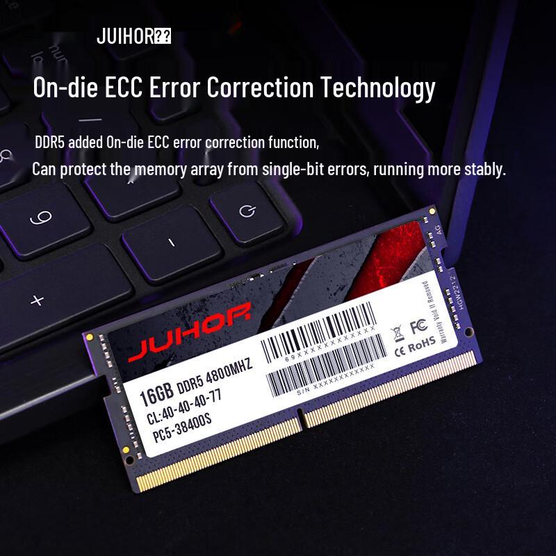 JUHOR 16GB DDR5 4800MHz Laptop RAM