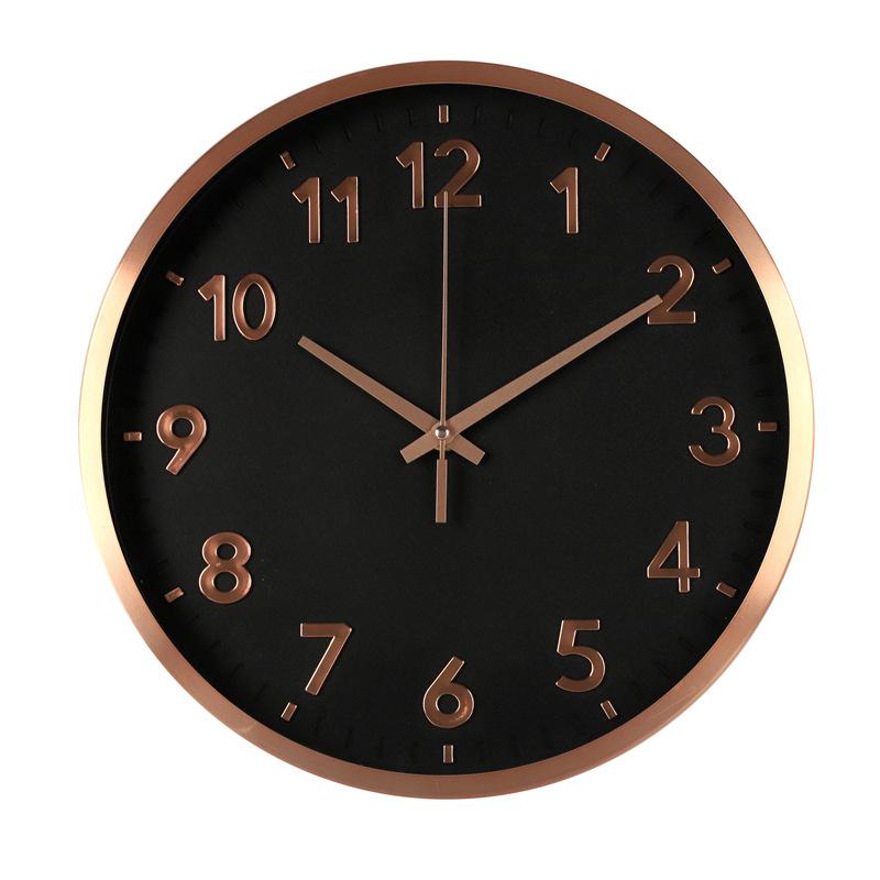 12-inch 30CM Living Room Simple Silent Three-dimensional Metal Aluminum Clock Fashion Creative Nordic Clock Wall Clock