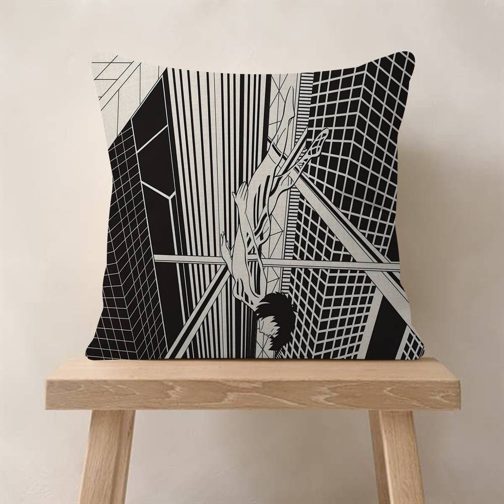 Anime Ghost In The Shell Movie Sticky Cushion Cover 30x50 Polyester Sofa Cushions Decorative Throw Pillows Home Decoration