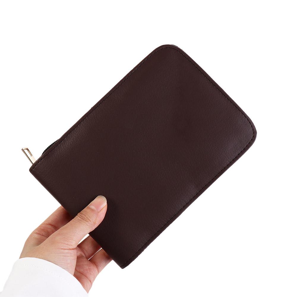 Leather Black Brown Brown Roller Pen Holder Pens Zipper Case Fountain Pen Case Pen Container Bag