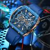 Mens Watches Top Brand Luxury Military Quartz Watch For Men Fashion Silicone Waterproof Chronograph Clock Male Montre Homme