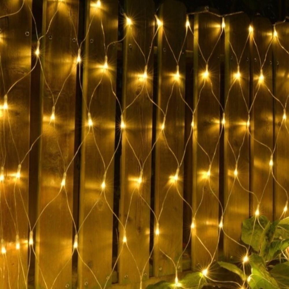 Wasserdichte LED Netz Lichterkette EU-Stecker Vorhanglicht Weihnachtsbaumlicht Gartendekoration
