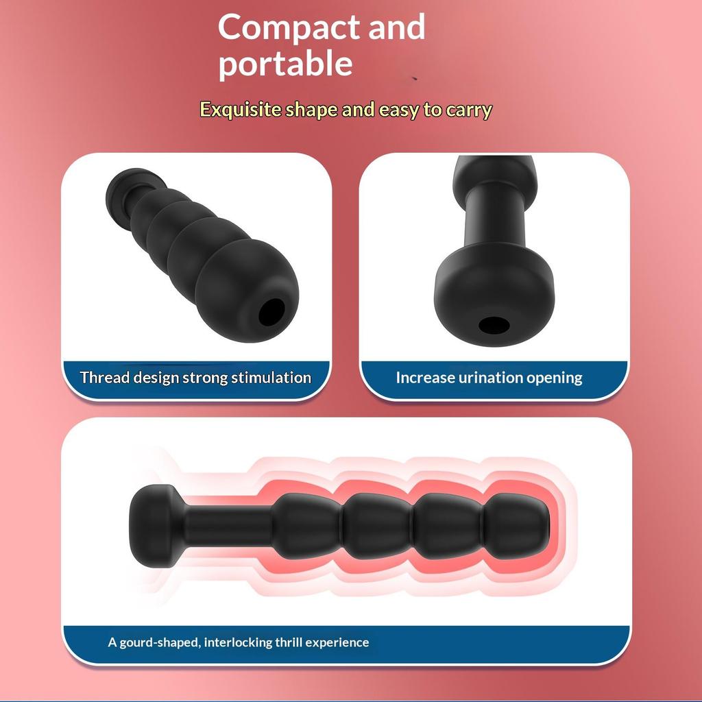 Silicone Male Urethral Sound / Urethral Dilator / Meatus Stimulator – Adult Novelty / Intimate Toy
